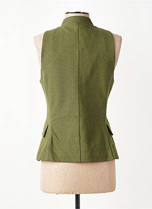 Veste casual col rond vert LUMINA femme