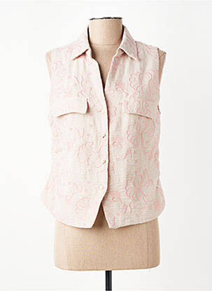 Gilet sans manche doublure rose CIVICO 1 femme