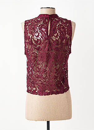 Top coupe cintrée sans manche violet CIVICO 1 femme