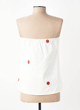Top sans manche sans manche blanc LUMINA femme