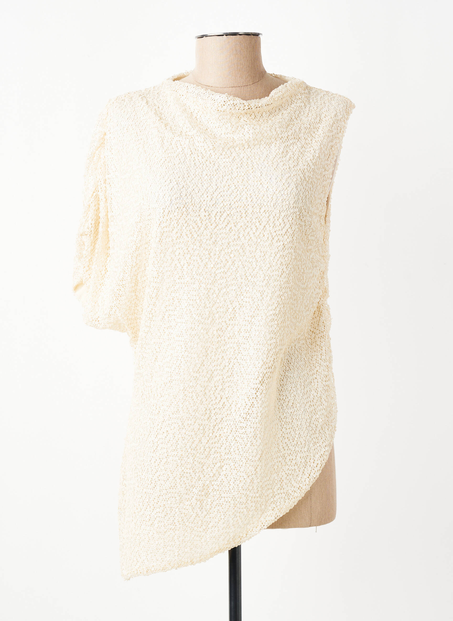 Top manches courtes manches courtes beige KING KONG femme