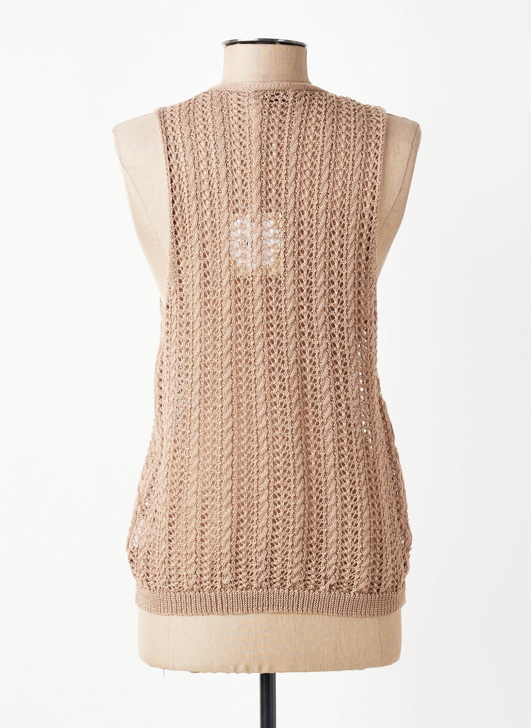 Gilet sans manche coupe cintrée marron GIOYA & CO femme