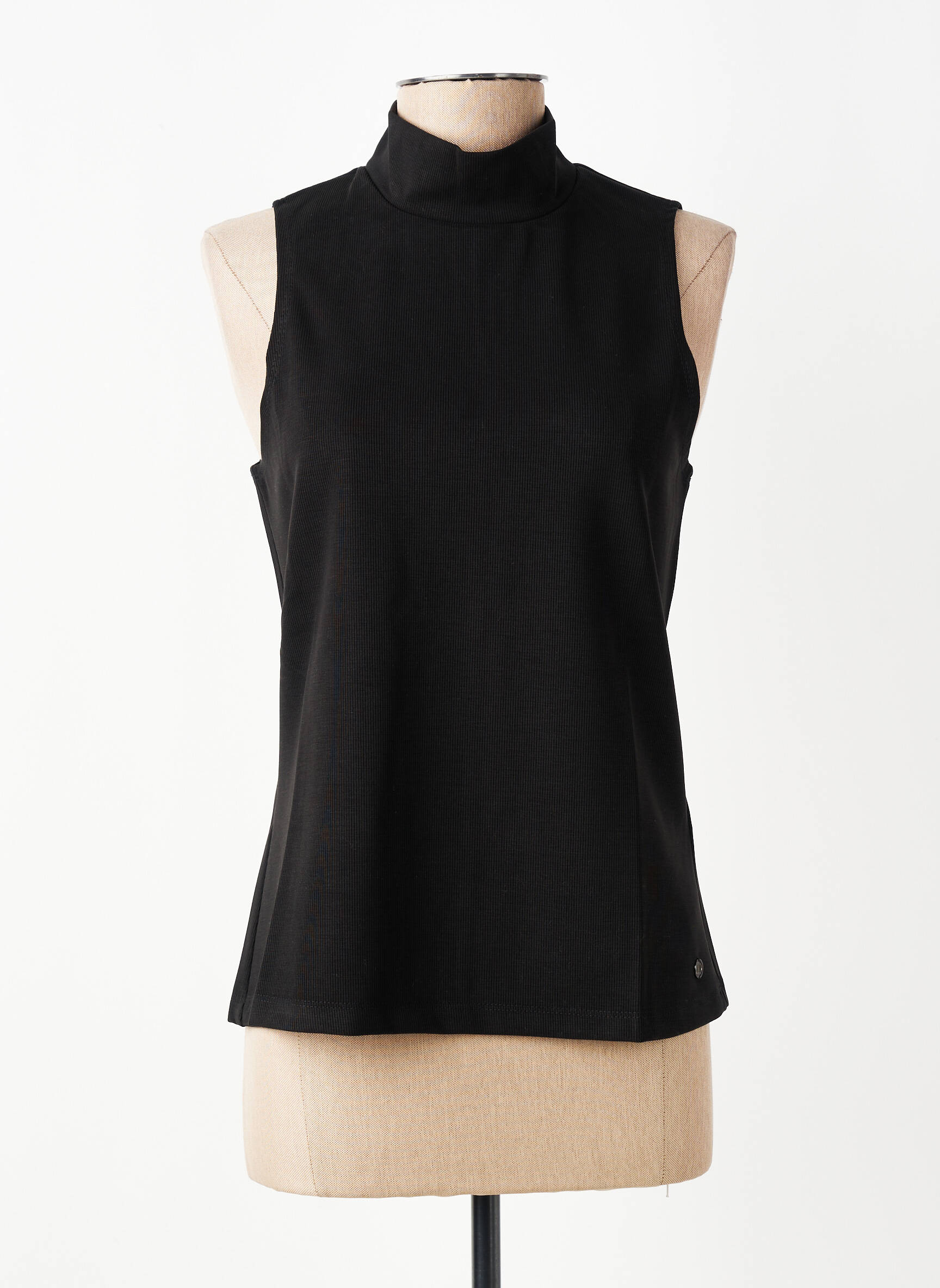 Top stretch sans manche noir DIANA GALLESI femme