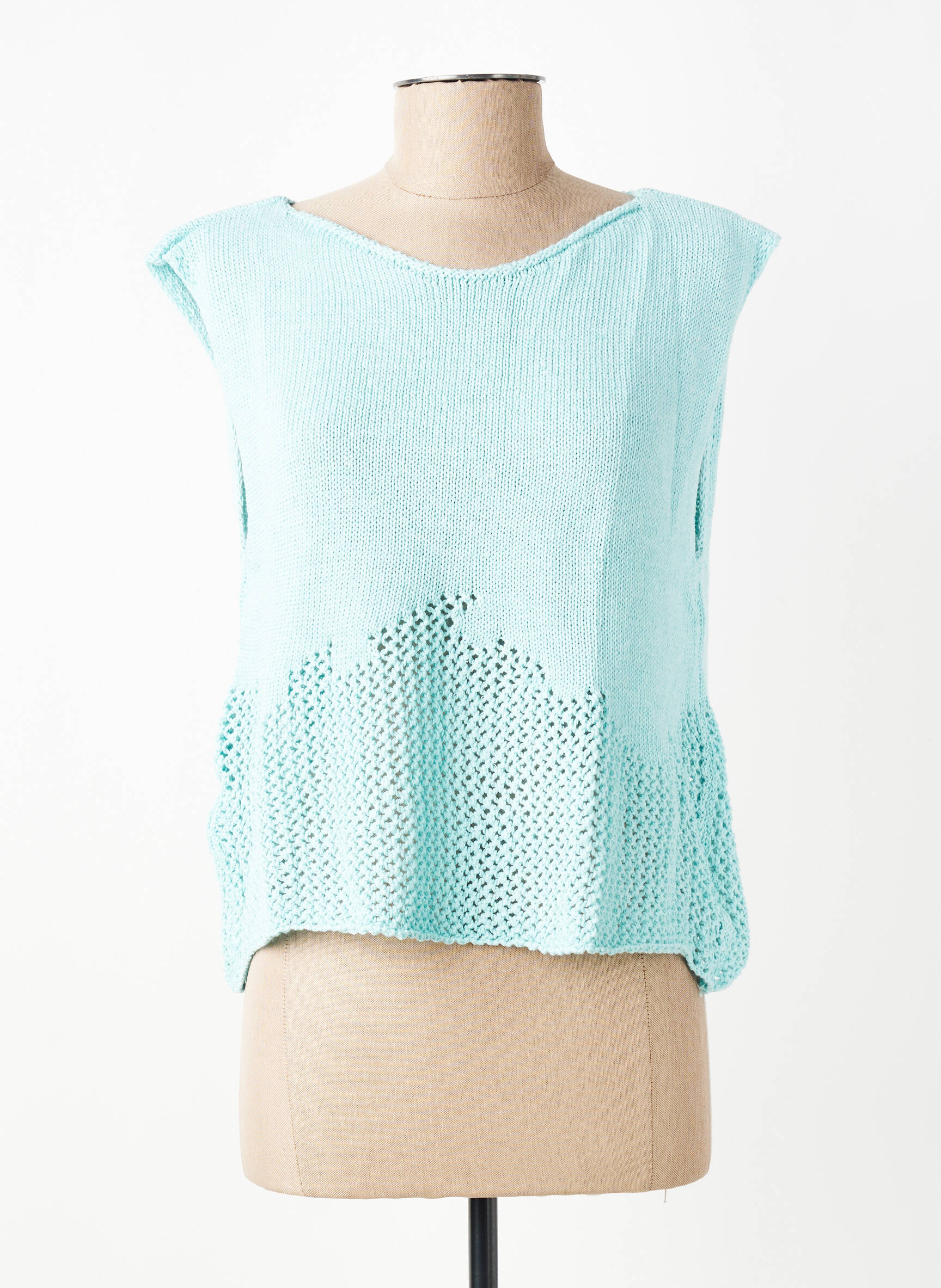 Top manches courtes manches courtes bleu CIVICO 1 femme