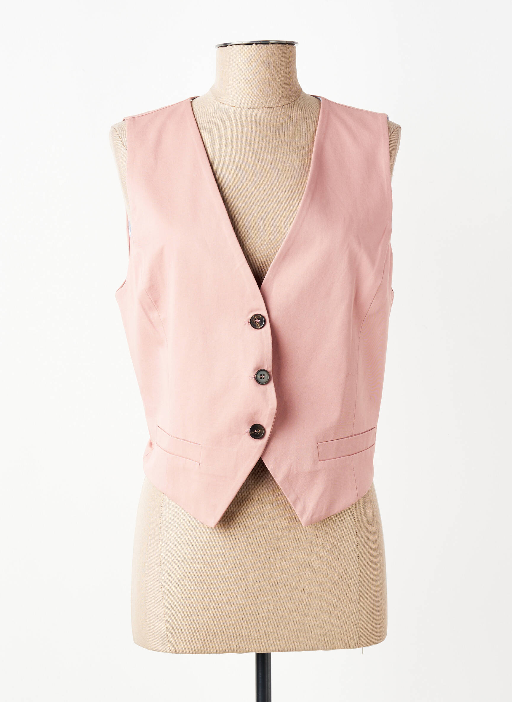 Gilet sans manche doublure rose ALTAMIRA femme