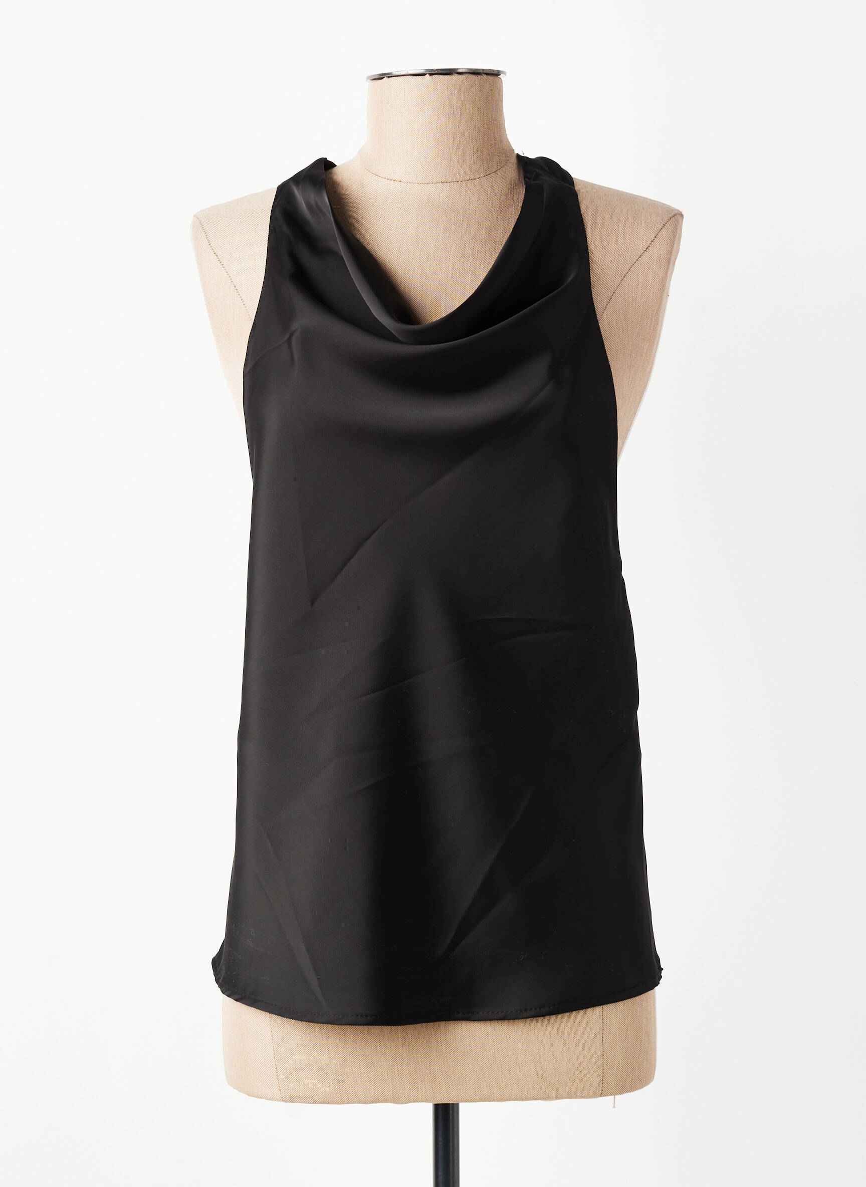 Top sans manche sans manche noir ALTAMIRA femme