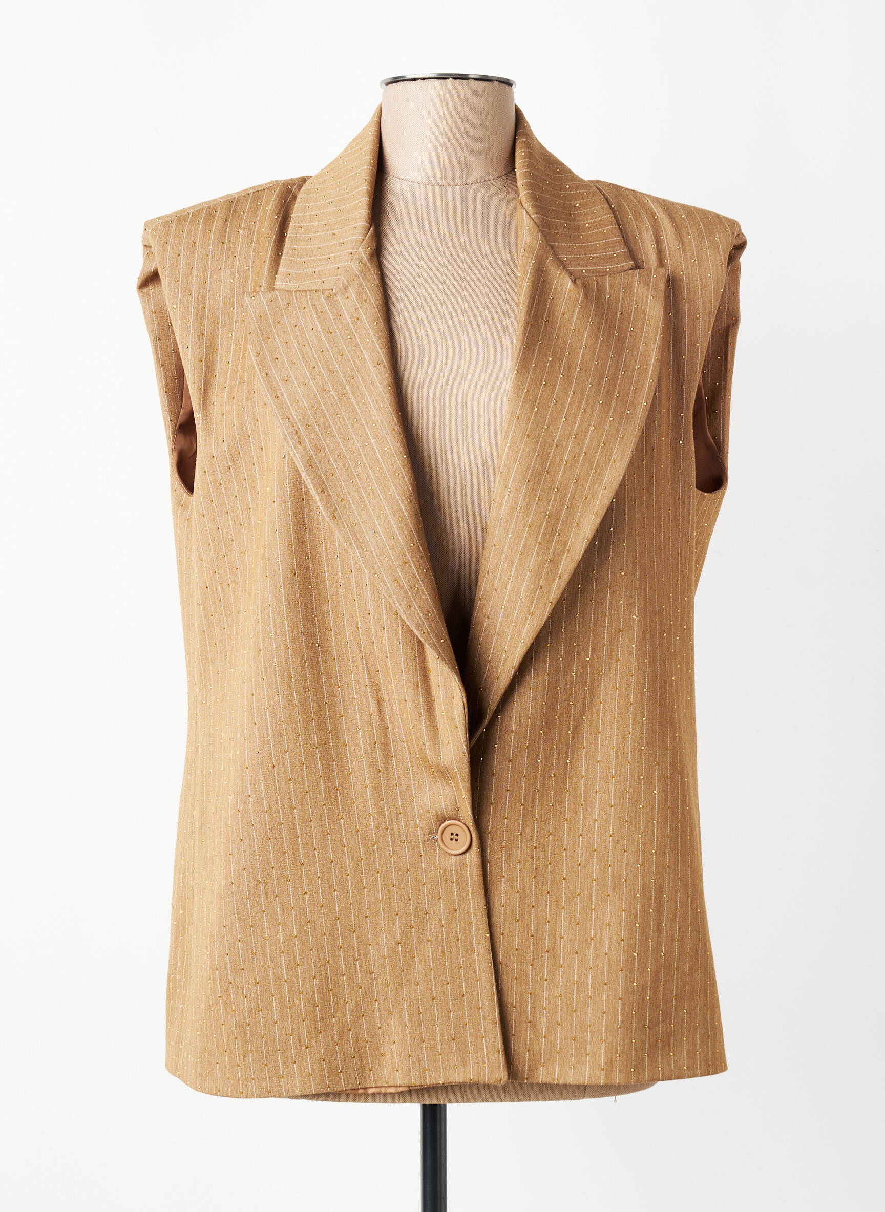 Blazer finition intérieure doublée marron KING KONG femme
