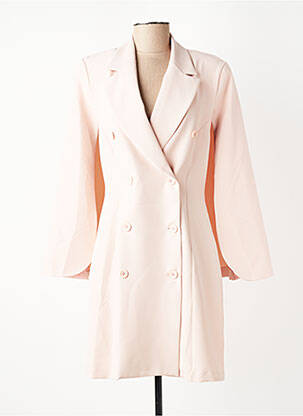 Robe mi-longue manches longues manches longues rose ANGELA DAVIS femme