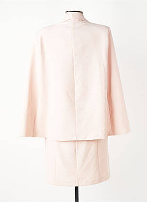Robe mi-longue manches longues manches longues rose ANGELA DAVIS femme