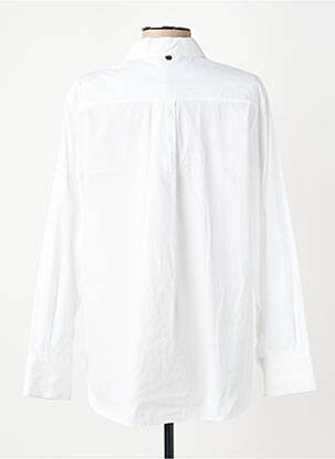 Chemisier coupe droite manches longues blanc DIANA GALLESI femme