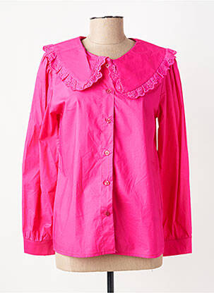 Chemisier coupe droite manches longues rose CIVICO 1 femme