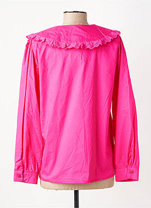 Chemisier coupe droite manches longues rose CIVICO 1 femme