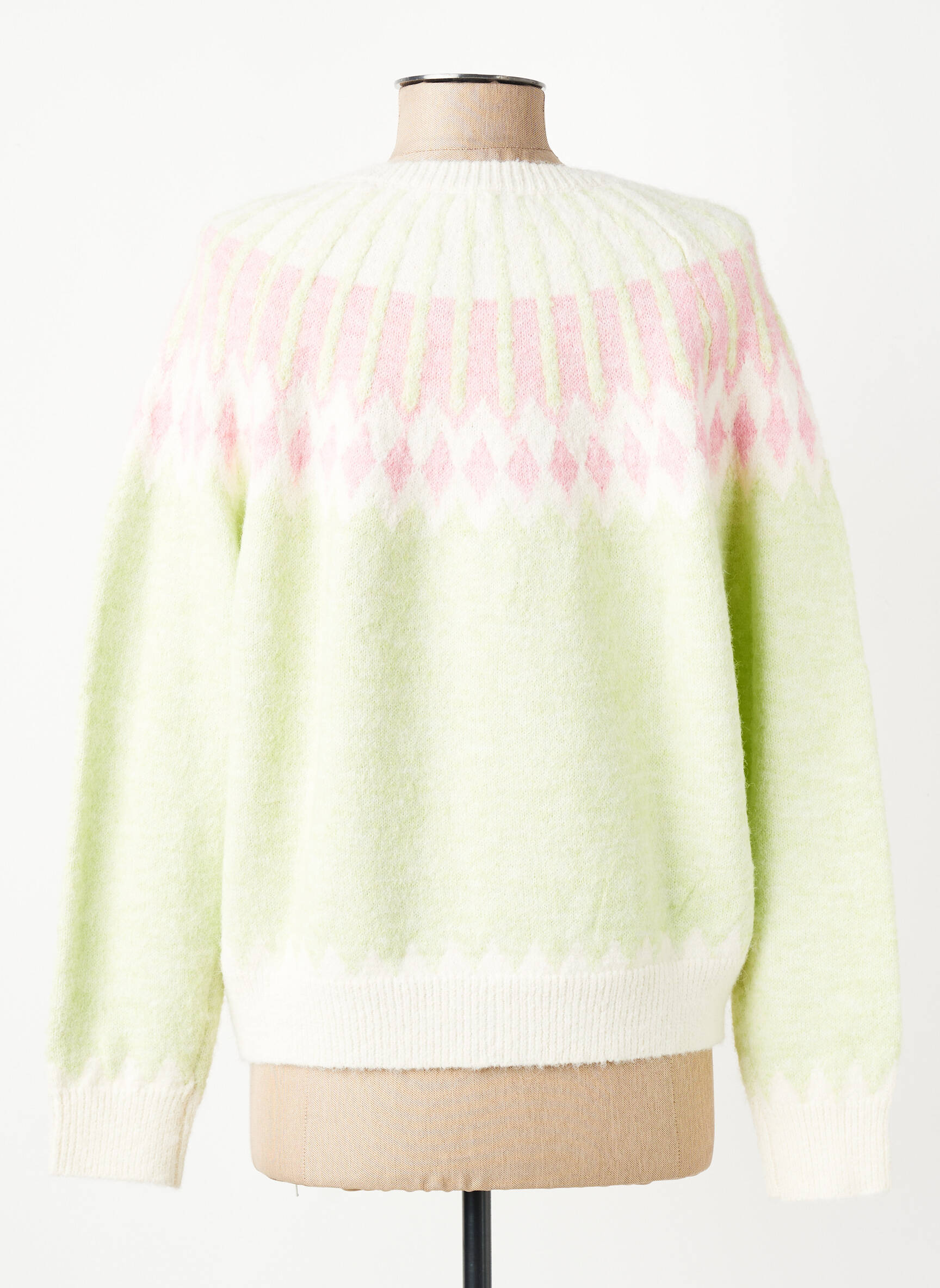 Gilet manches longues col rond vert CIVICO 1 femme