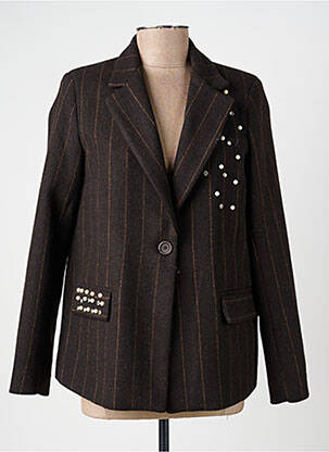 Blazer poches marron ANGELA DAVIS femme