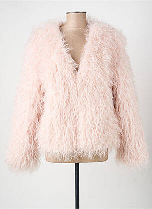 Manteau court coupe droite sans capuche rose CIVICO 1 femme