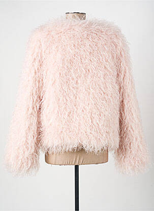 Manteau court coupe droite sans capuche rose CIVICO 1 femme