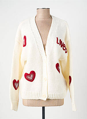 Gilet manches longues stretch beige CIVICO 1 femme