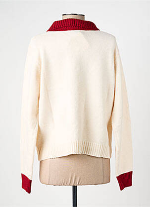 Gilet manches longues stretch beige CIVICO 1 femme