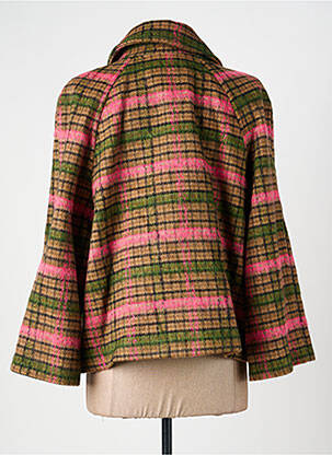 Manteau court coupe droite sans capuche rose DIANA GALLESI femme