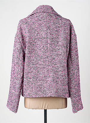 Manteau court coupe droite sans capuche violet CIVICO 1 femme