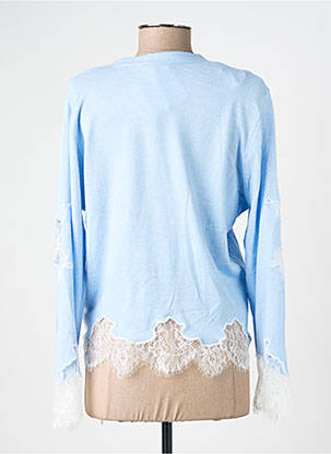 Gilet manches longues stretch bleu CIVICO 1 femme