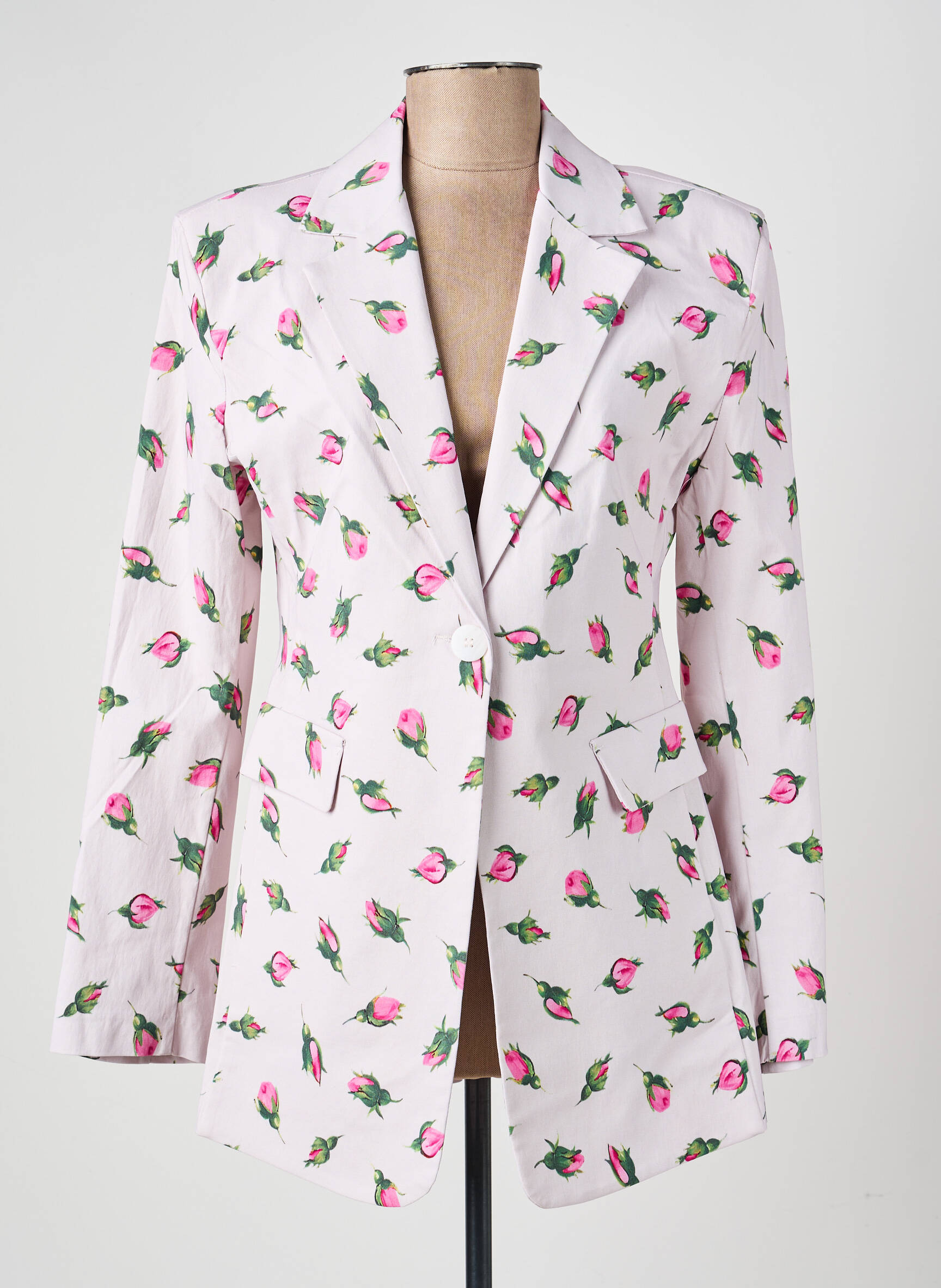 Blazer coupe cintrée rose LUMINA femme