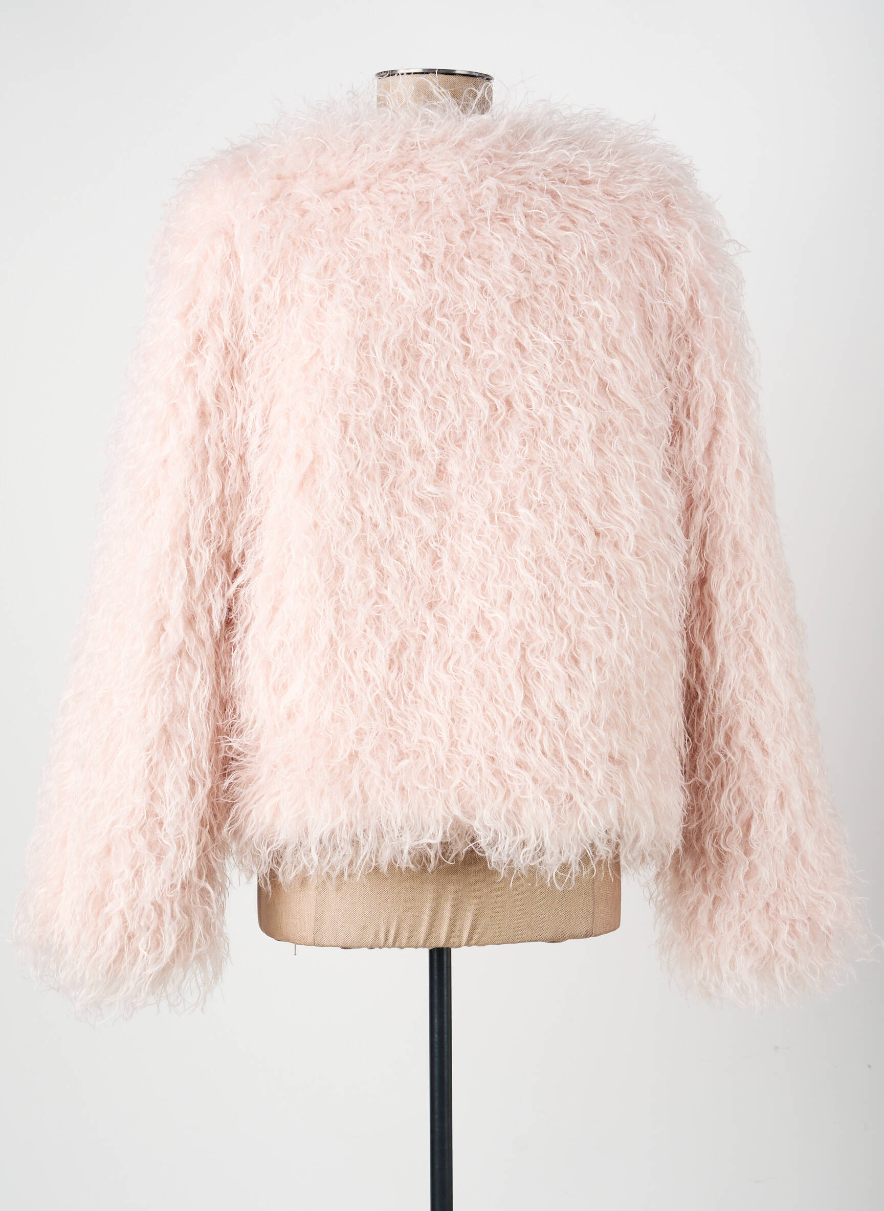 Manteau court coupe droite sans capuche rose CIVICO 1 femme