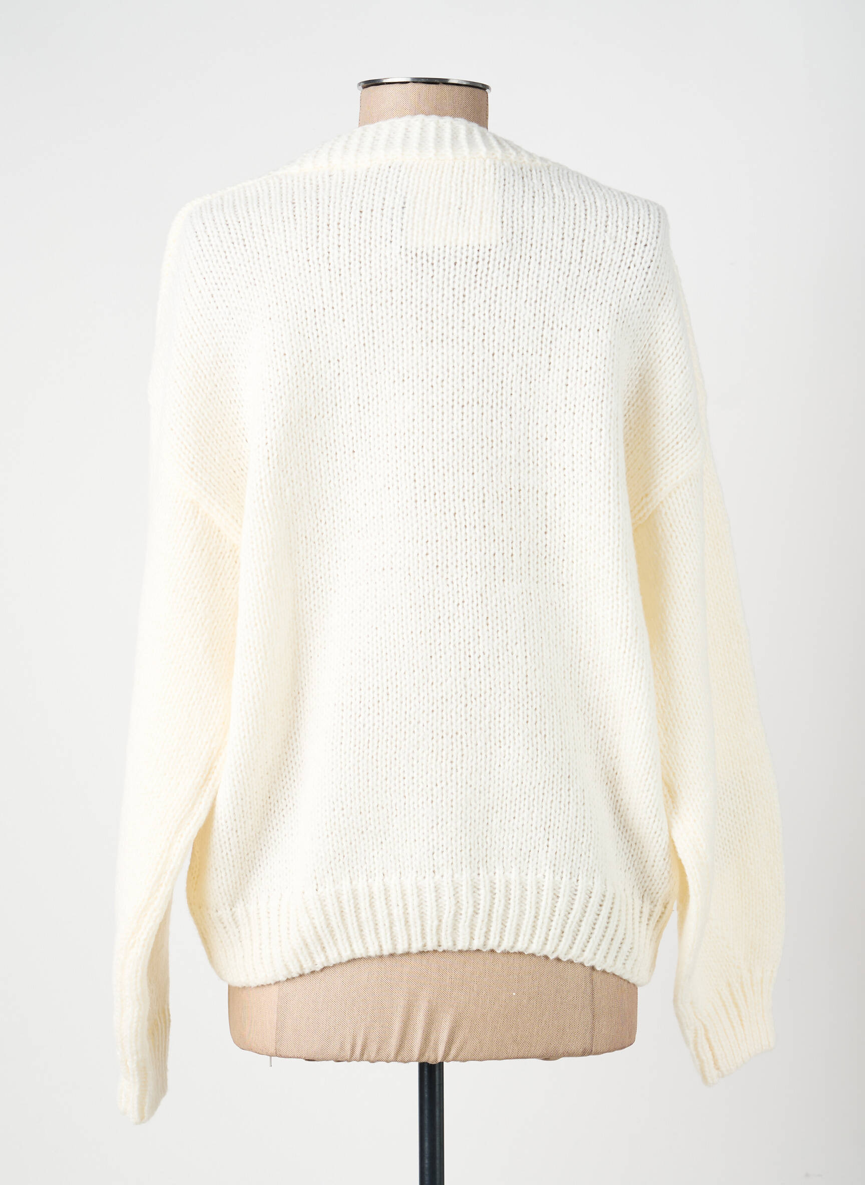 Gilet manches longues stretch beige CIVICO 1 femme