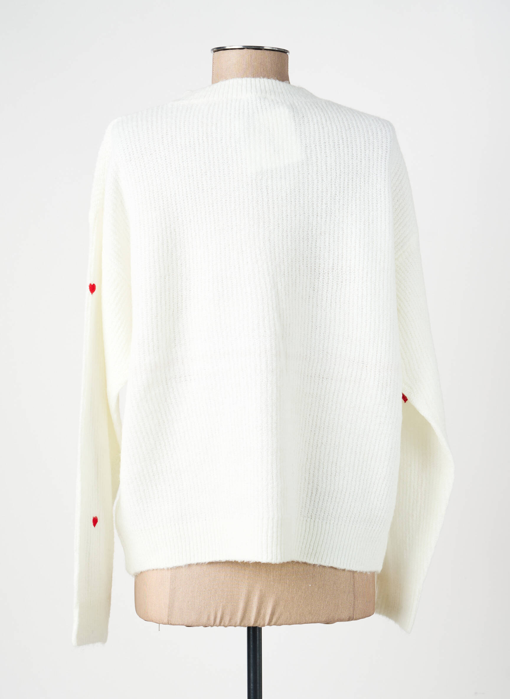 Gilet manches longues col rond beige CIVICO 1 femme