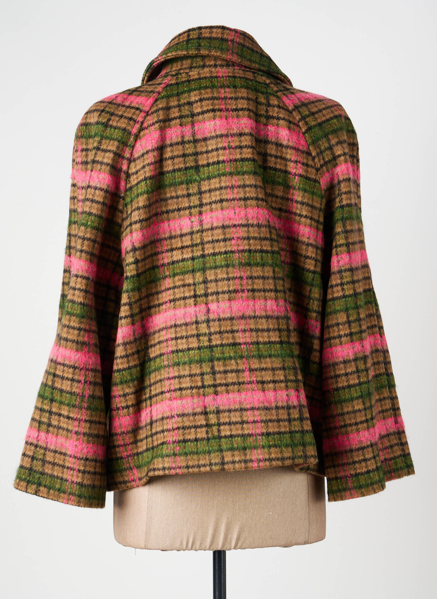 Manteau court coupe droite sans capuche rose DIANA GALLESI femme