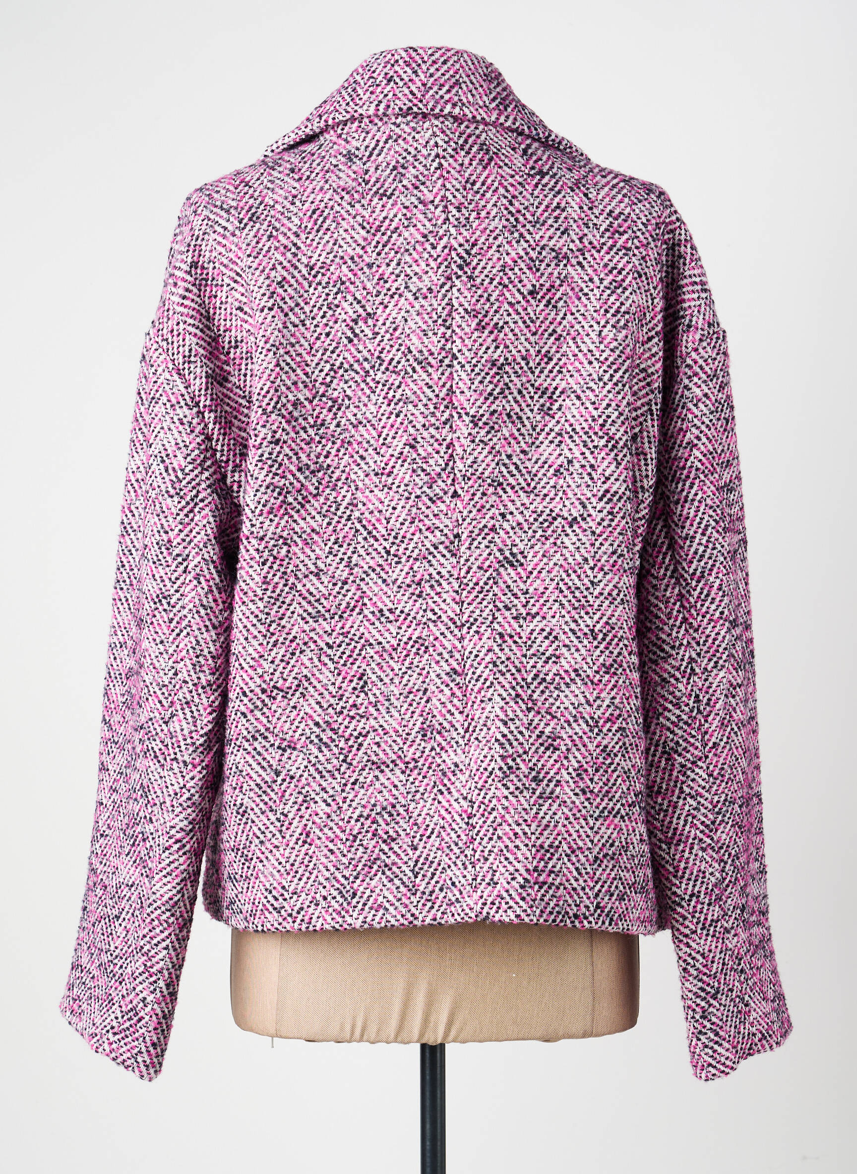 Manteau court coupe droite sans capuche violet CIVICO 1 femme