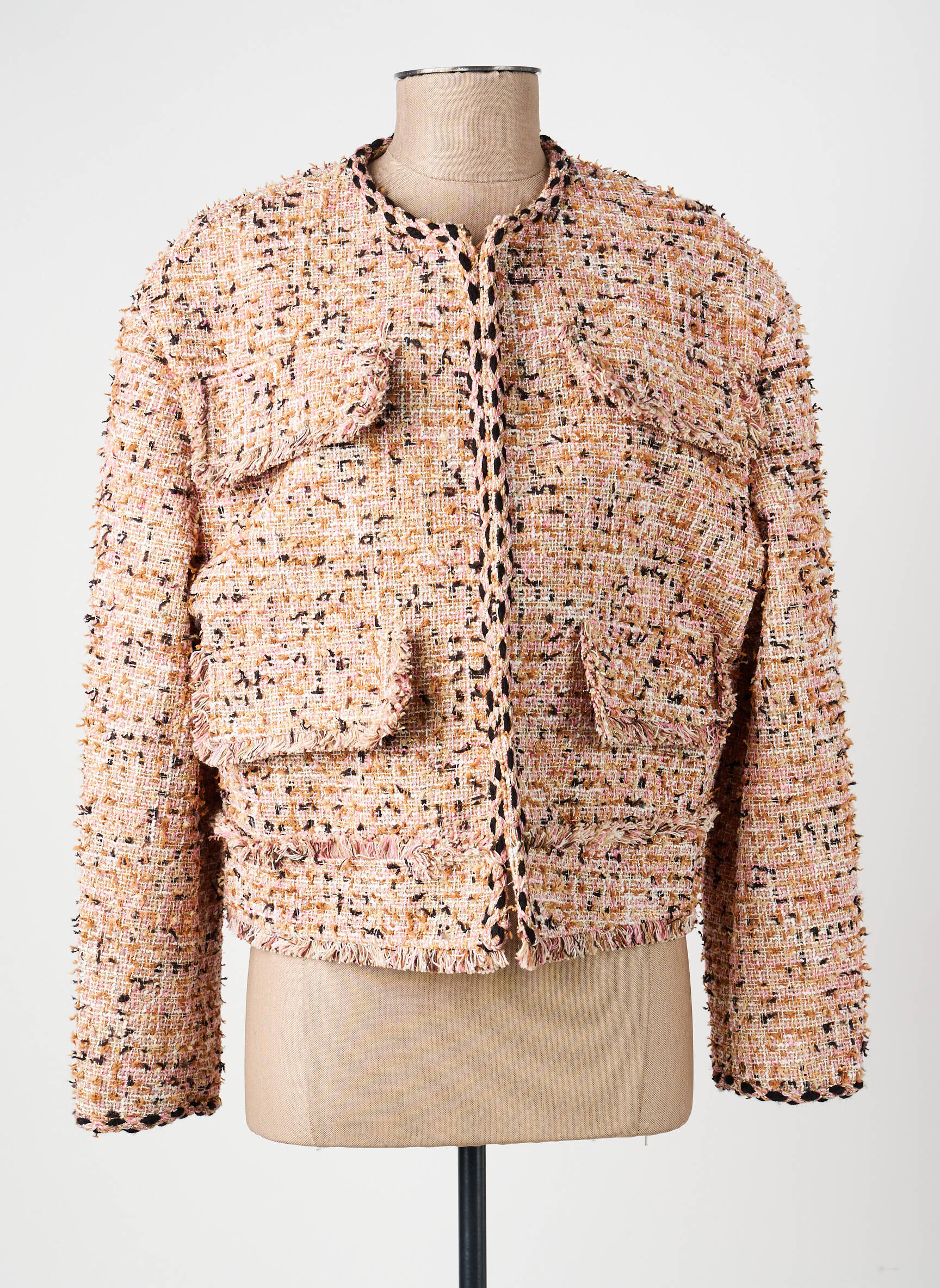 Veste chic poches rose LUMINA femme