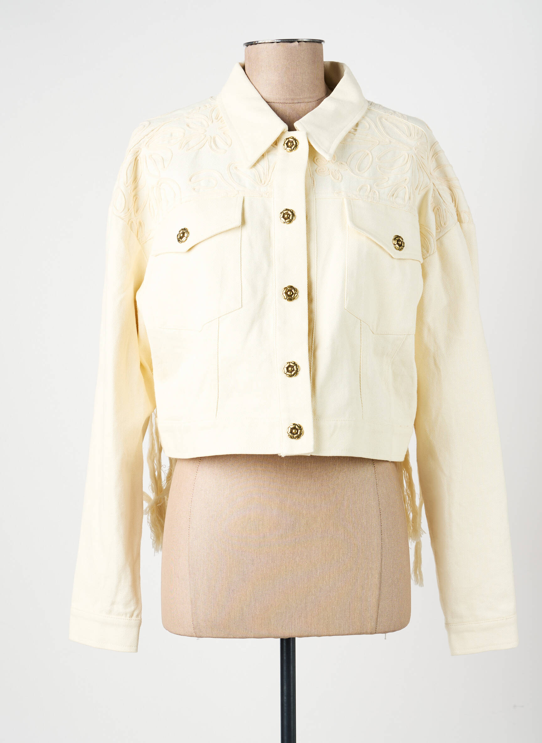 Veste casual coupe droite beige CIVICO 1 femme