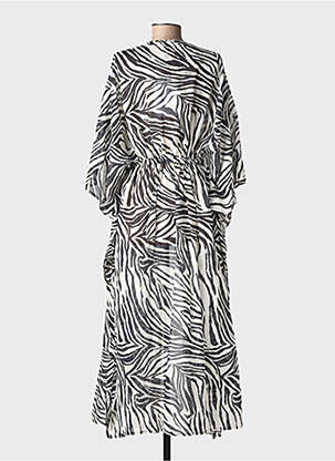 Veste kimono col v noir LUMINA femme