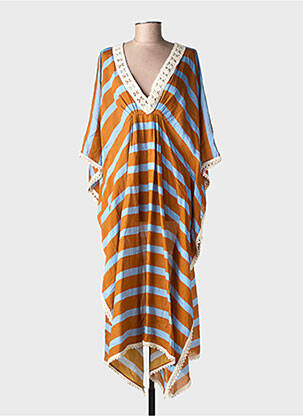 Robe de plage coupe fluide marron ALTAMIRA femme