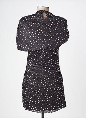 Robe courte manches courtes manches courtes noir LUMINA femme