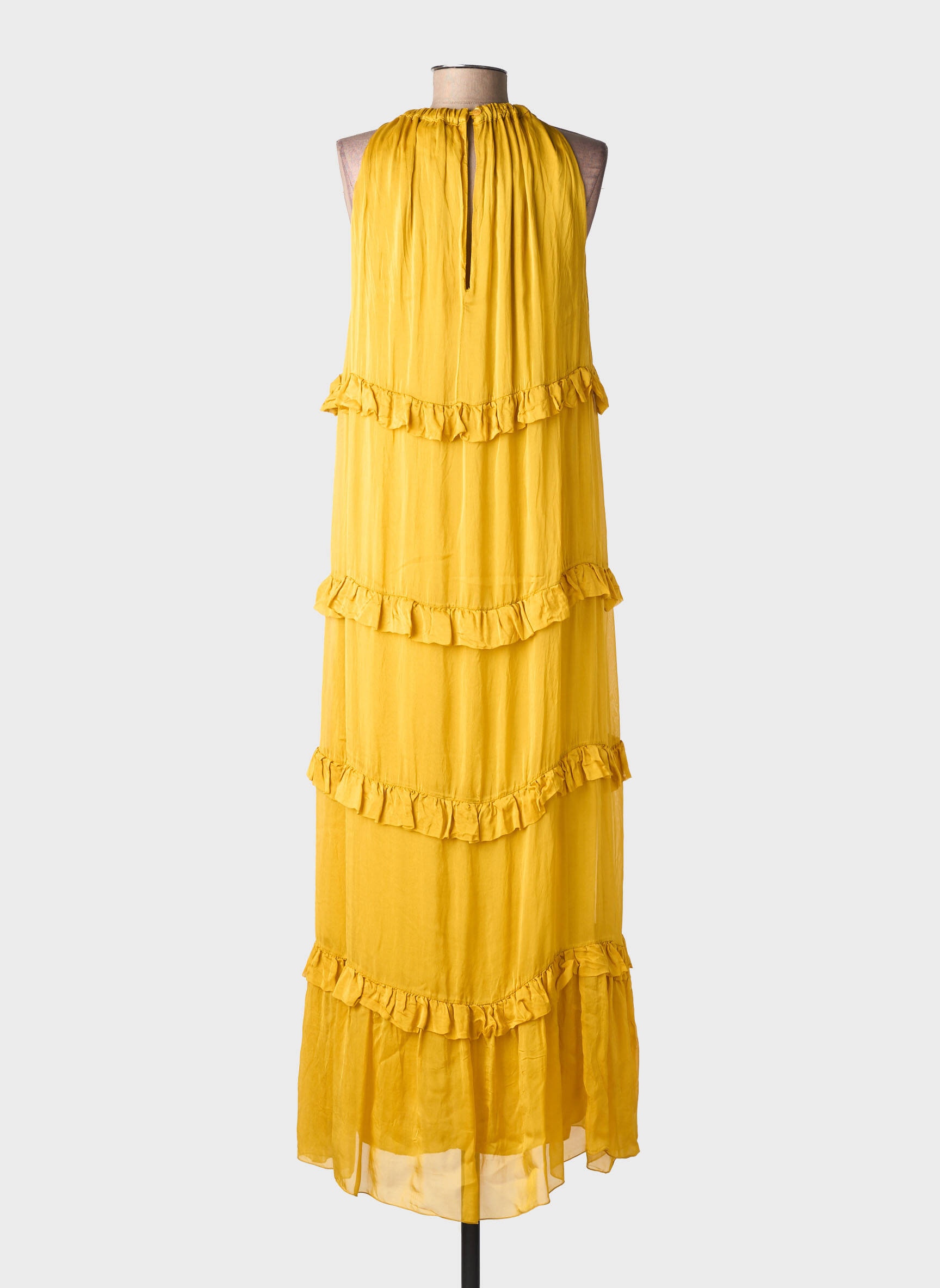 Robe longue sans manche sans manche vert KING KONG femme
