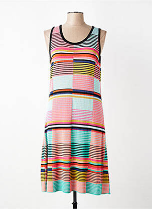 Robe mi-longue sans manche sans manche orange ALDO MARTIN'S femme