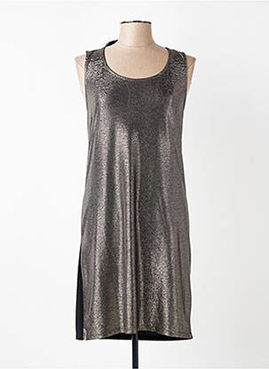 Robe mi-longue sans manche sans manche noir FILLE A SUIVRE femme