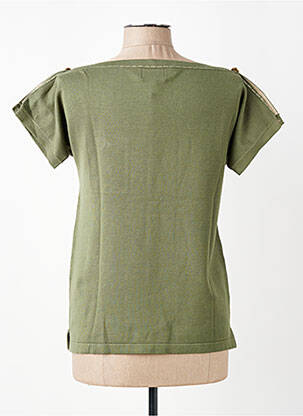 Top manches courtes manches courtes vert LEO & UGO femme