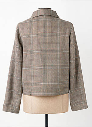 Veste casual finition intérieure doublée marron LA FEE MARABOUTEE femme
