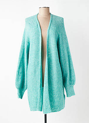Gilet manches longues stretch bleu CREAM femme