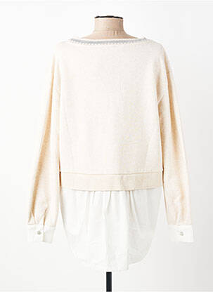 Pull coupe droite manches longues beige CREAM femme