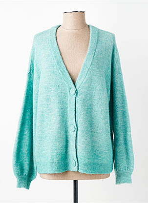 Gilet manches longues stretch bleu CREAM femme