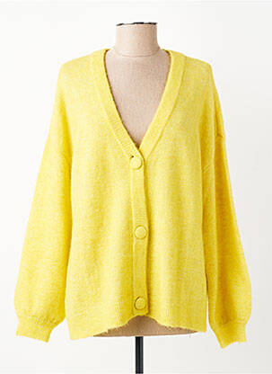 Gilet manches longues stretch jaune CREAM femme