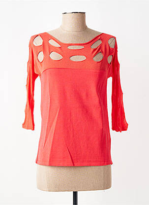 Top stretch manches 3/4 rouge ALDO MARTIN'S femme