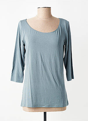 T-shirt manches 3/4 manches 3/4 bleu SARAH PACINI femme
