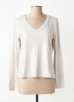T-shirt manches longues manches longues gris EVA KAYAN femme