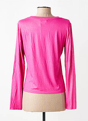 T-shirt manches longues manches longues rose EVA KAYAN femme