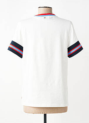 T-shirt sérigraphie floquée manches courtes blanc LOLA CASADEMUNT femme